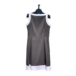 White House Black Market Sleeveless Pleated Modest Mini Size 14